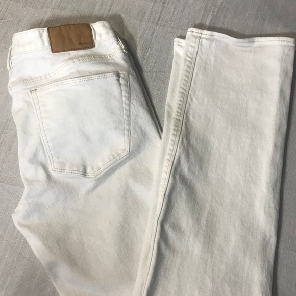 Madewell Denim - Madewell Rail Straight Off White Jeans